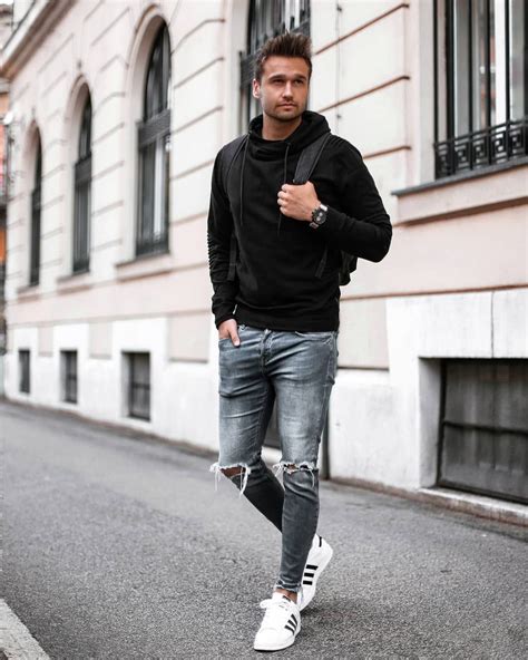 Mens Fall Fashion Black Sweater Visit For More
