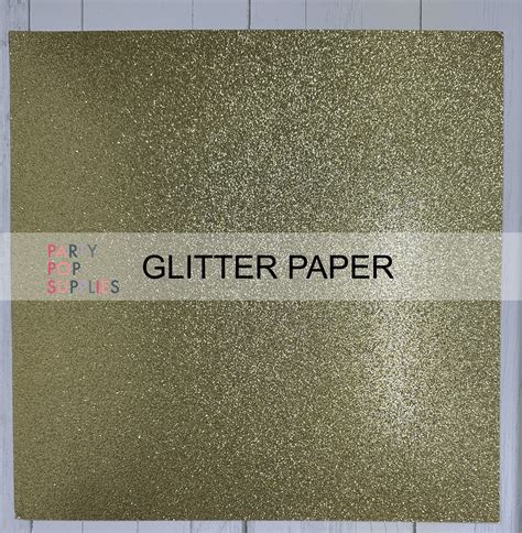 Gold Glitter Cardstock 12x12 Glitter Paper 300 Gsm Glitter Paper Craft