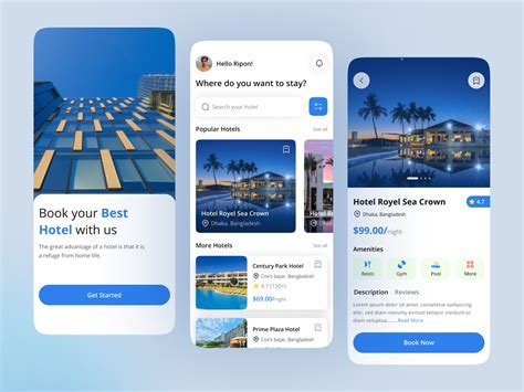 Hotel Booking Mobile App Concept Uplabs