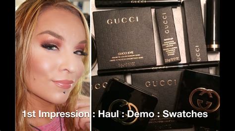 Haul Demo Gucci Beauty Makeup Cosmetics Youtube