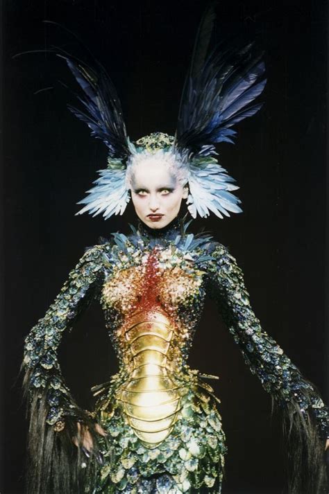 Thierry Mugler Best Looks Lizard Woman 90s Fashion Runway Fashion