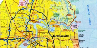 City Map Of Jacksonville FL Jacksonville City Limits Map Florida USA