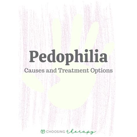 pedophilia what are the causes and definition of this disorder