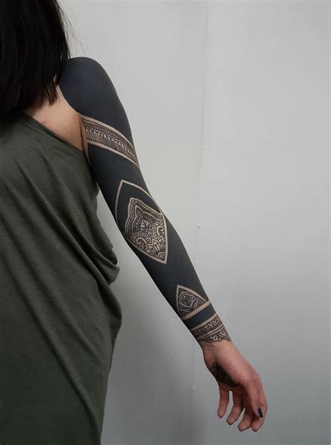 50 Amazing Blackout Tattoo Ideas You Could Rock On Tats N Rings