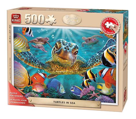Köp King Turtles In The Sea Jigsaw Puzzle 500 Xl Pieces