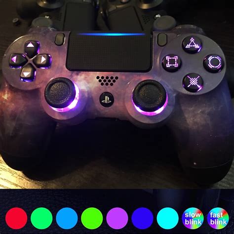 Custom Ps4 Controller With Led Color Changing Buttons 7 Etsy