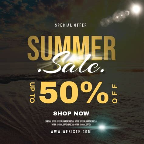 Summer Sale Ad Template Postermywall