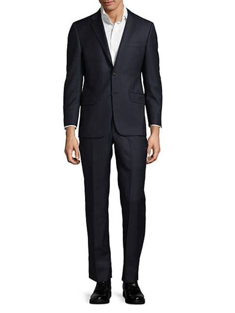 Hickey Freeman Milburn Ii M Series Classic Fit Pinstripe Wool Suit In