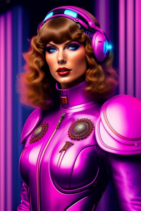 Lexica Taylor Swift Cybernetic Full Body View Wearing In Pink Pilot