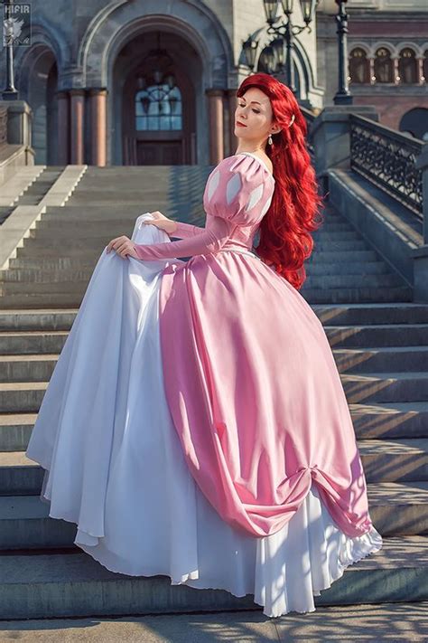 Ariel Cosplay Pink Dress