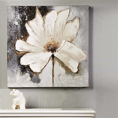 Handpainted Acrylic Floral Paintings Home Decoration Wall