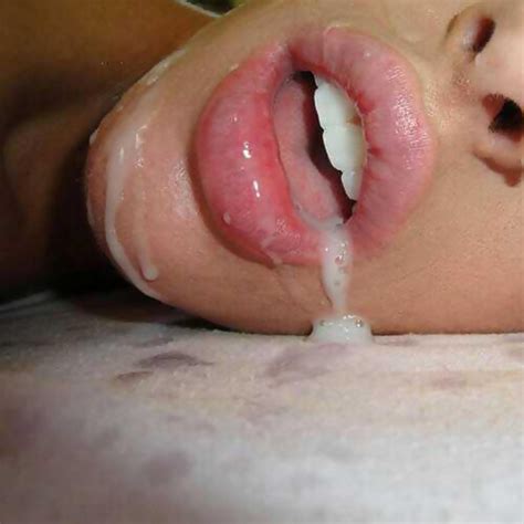 Cum On Her Lips Pic Of