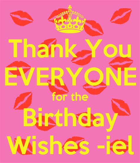 Thank You Everyone For The Birthday Wishes Iel Poster Mariela