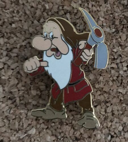 Disney Snow White And The Seven Dwarfs Grumpy Pick Ax Pin Ebay
