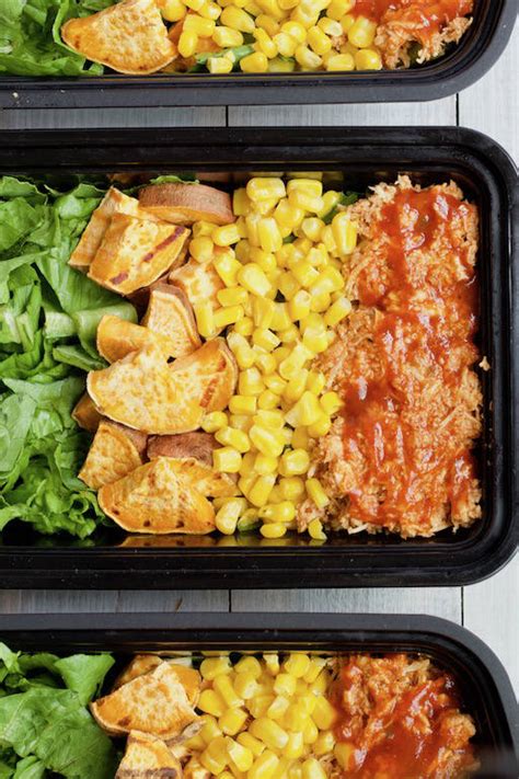 Will make it again with beef or lamb. Meal Prep Shredded BBQ Chicken Salad Bowls - Sinful Nutrition