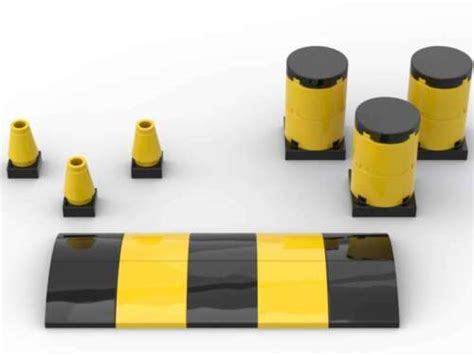 Custom Toy Freeway Impact Barrels Barricades Safety Cones Speed Bump Ebay