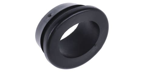 Rs Pro Black Pvc 16mm Round Cable Grommet For Maximum Of 12mm Cable Dia