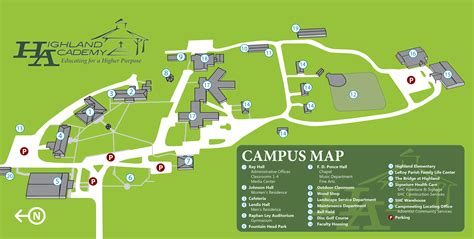 Campus Map Highland Academy