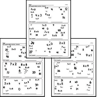 Third Grade Multiplication Worksheets | edHelper.com