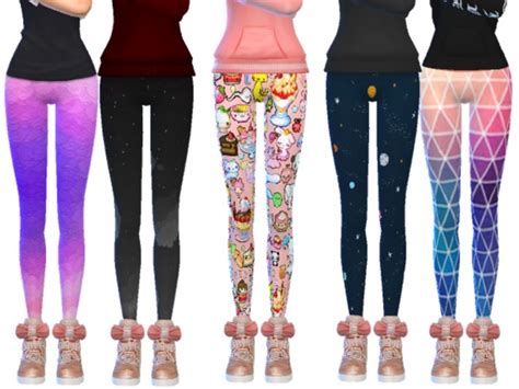 Tumblr Themed Leggings Pack Eleven By Wickedkittie At Tsr Sims 4 Updates