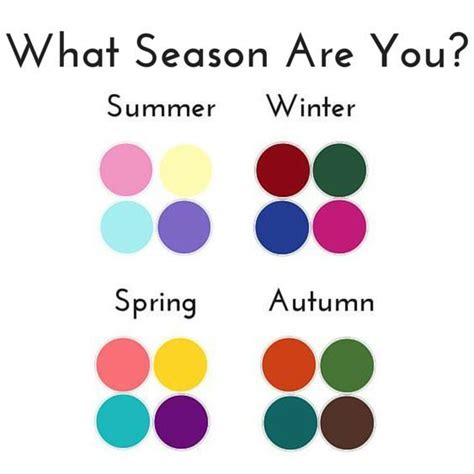 What Is My Seasonal Color Palette Quiz Velako