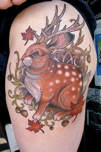 59 Glorious Autumn Tattoos Animal Tattoos Rabbit Tattoos
