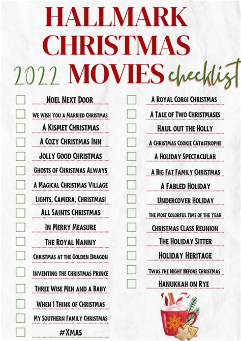 Free 2022 Printable Hallmark Channel Christmas Movies List Lola Lambchops