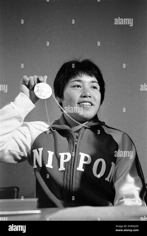 Mayumi Aoki Of Japan Shows The Gold Medal She Won On September 1 1972