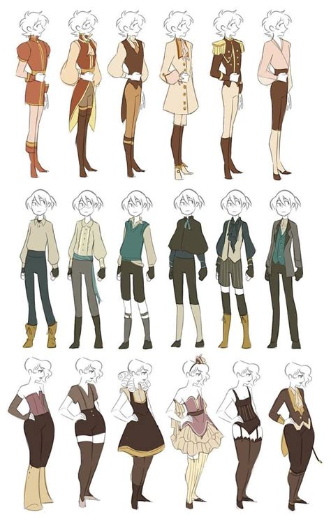 Clothing Sets Outfits Drawing Boy Cloths Drawings Character