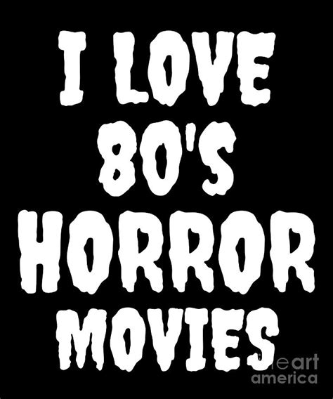 I Love 80s Horror Movies Tapestry Textile By Evie Joanne Fine Art