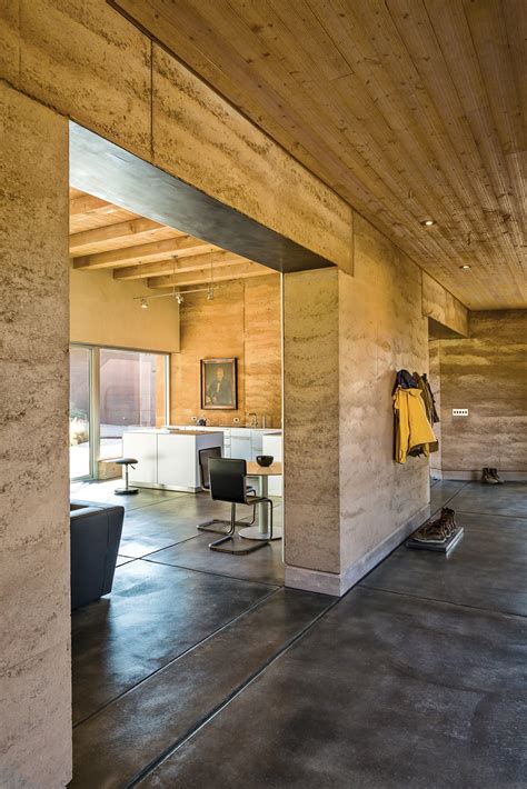 Photo 3 Of 5 In A Sustainable Rammed Earth Home In New Mexico Dwell