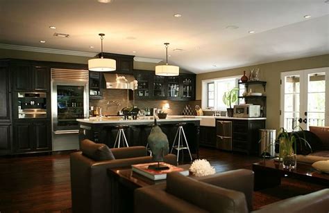 So the flooring should be water resistant, durable, fire proof, bacteria free and flooring whether in drawing room or in living room is basic component and a good design of floor not only looks elegant but also reflects your life statement. 10 Best images about Kitchen/living room combo on Pinterest | Kitchen dining rooms, Open layout ...