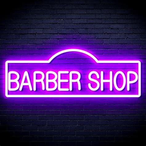 Barber Shop Decoration Flex Silicone LED Neon Sign Etsy UK