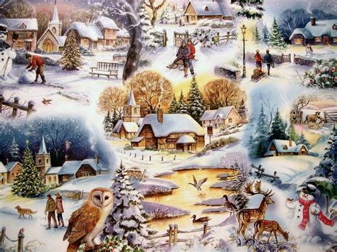 016 Ray Cresswell Let It Snow Winter Art Art Painting