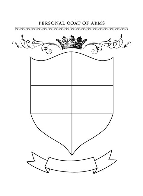 Coat Of Arms Template Vector At Getdrawings Free Download
