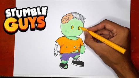 Stumble Guys Brainy Brian How To Draw Step By Step Easy Youtube