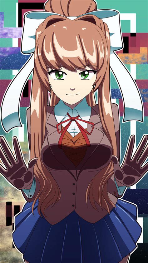 ddlc monika fanart scary download it free and share it with more people denki wallpaper
