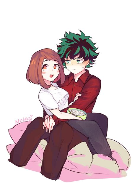 Nighttime Kisses Deku X Uraraka Parejas De Anime Personajes De Anime