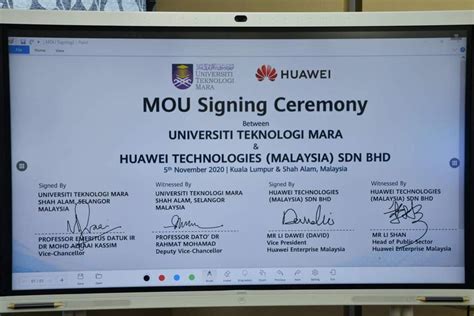 Huawei technologies (b) sdn bhd headquarters is in bandar seri begawan, brunei. UiTM Wujudkan Smart Campus Dengan Kerjasama Huawei ...