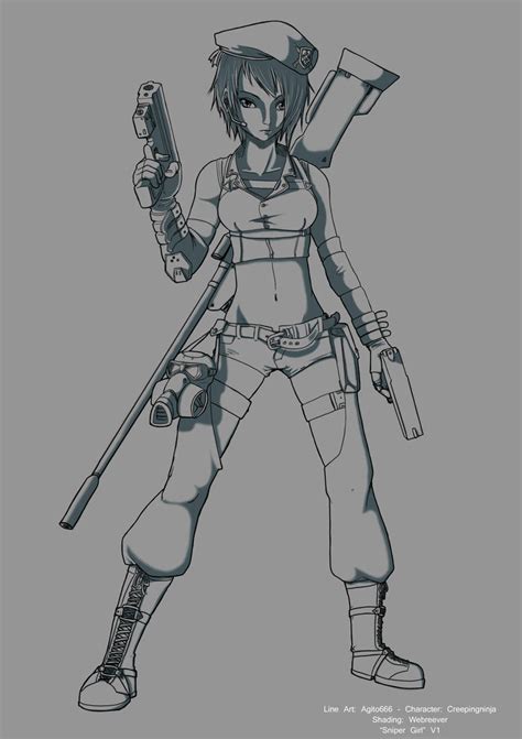 Sniper Girl Version 1 By Jhtriune On Deviantart