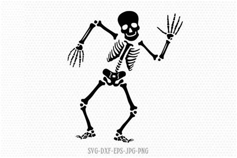 Art And Collectibles Digital Skeleton Funny Svg Halloween Svg Silhouette