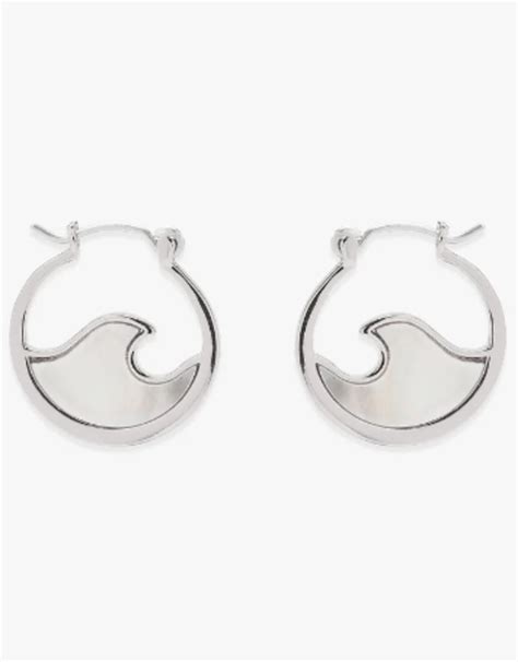 Mother Of Pearl Mini Wave Hoops The Circle And The Circle Kids Whistler
