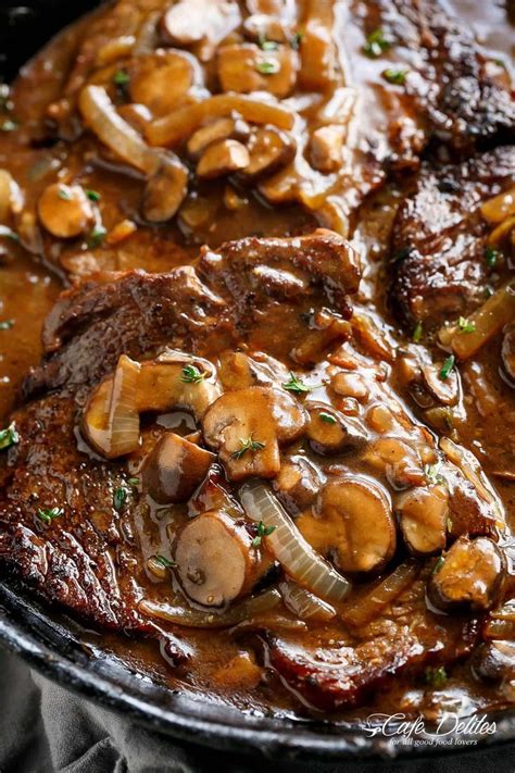 In a medium sized skillet add the olive oil. Ribeye Steaks With Mushroom Gravy is simple and delicious ...