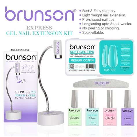 Effortless Gel Extensions Shop Brunson Soft Gel Nail Tips