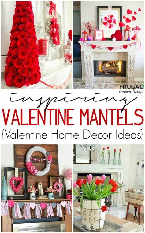 Valentine Decor Valentine Mantel Ideas Valentine Decorations Diy Valentines Day