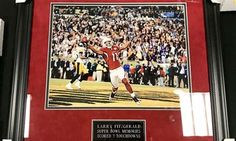 Larry Fitzgerald Autograph Among Valleys Hot Sports Collectibles Az