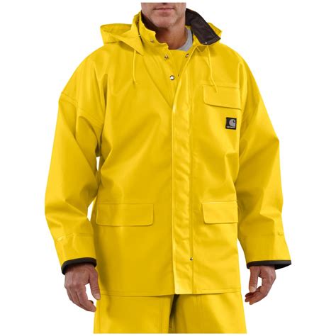 Mens Carhartt Surrey Waterproof Hooded Rain Coat 282622 Rain