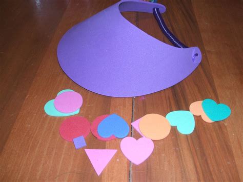 Download the santa template, print and cut each piece out. Preparing Your Child for Preschool: Decorating Sun Visors ...