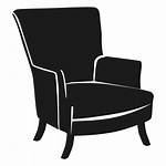 Chair Icon Transparent Furniture Wingback Svg Silla