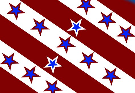 the us flag in the style of friesland vexillology